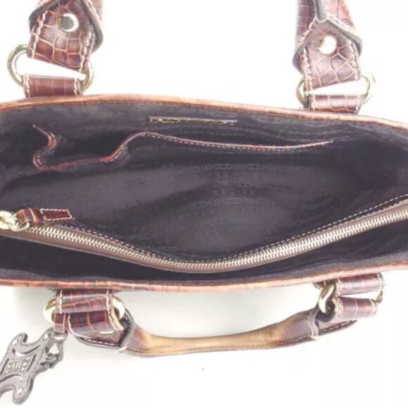 Celine Handbag Brown Gold Woman Authentic Used G929 - Picture 5 of 6
